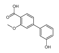 4-(3-hydroxyphenyl)-2-methoxybenzoic acid结构式