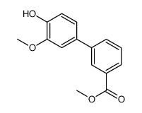 methyl 3-(4-hydroxy-3-methoxyphenyl)benzoate结构式