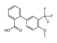 2-[4-methoxy-3-(trifluoromethyl)phenyl]benzoic acid结构式