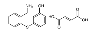 3-[2-(aminomethyl)phenyl]sulfanylphenol,(E)-but-2-enedioic acid Structure