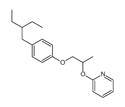 2-[1-[4-(2-ethylbutyl)phenoxy]propan-2-yloxy]pyridine结构式