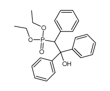 diethyl (2-hydroxy-1,2,2-triphenylethyl)phosphonate Structure