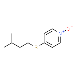 Pyridine, 4-[(3-methylbutyl)thio]-, 1-oxide (9CI)结构式