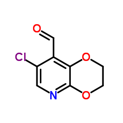 7-Chloro-2,3-dihydro[1,4]dioxino[2,3-b]pyridine-8-carbaldehyde Structure