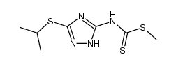 methyl [3-(2-methylethylthio)-1,2,4-triazol-5-yl]aminodithiocarbonate结构式