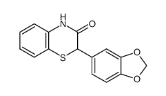 2-(benzo[d][1,3]dioxol-5-yl)-2H-benzo[b][1,4]thiazin-3(4H)-one结构式