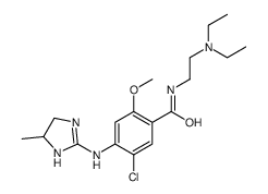 5-chloro-N-[2-(diethylamino)ethyl]-2-methoxy-4-[(5-methyl-4,5-dihydro-1H-imidazol-2-yl)amino]benzamide结构式