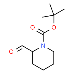 tert-butyl 2-formylpiperidine-1-carboxylate structure