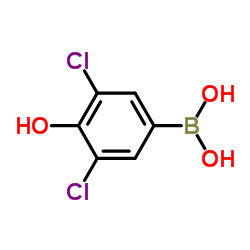 3,5-dichloro-4-hydroxyphenylboronic acid Structure