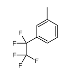1-methyl-3-(1,1,2,2,2-pentafluoroethyl)benzene Structure