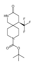 R-Tert-Butyl 3-Oxo-5-(Trifluoromethyl)-2,9-Diazaspiro[5.5]Undecane-9-Carboxylate结构式