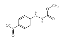 Hydrazinecarboxylicacid, 2-(4-nitrophenyl)-, methyl ester结构式