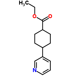 Ethyl 4-(3-pyridinyl)cyclohexanecarboxylate结构式