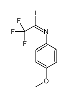 2,2,2-trifluoro-N-(4-methoxyphenyl)ethanimidoyl iodide结构式