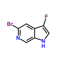 5-Bromo-3-fluoro-1H-pyrrolo[2,3-c]pyridine结构式