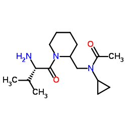 N-Cyclopropyl-N-{[1-(L-valyl)-2-piperidinyl]methyl}acetamide结构式