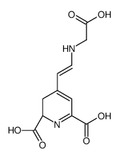 (2S)-4-[(E)-2-(carboxymethylamino)ethenyl]-2,3-dihydropyridine-2,6-dicarboxylic acid结构式