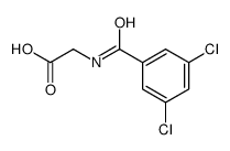 2-[(3,5-dichlorobenzoyl)amino]acetic acid结构式
