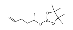 2-(hex-5-en-2-yloxy)pinacolborane结构式