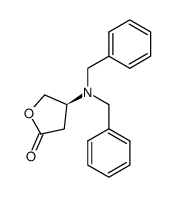 (S)-4-dibenzylamino-γ-butyrolactone Structure