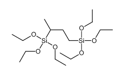 triethoxy(4-triethoxysilylbutan-2-yl)silane Structure