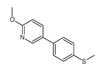 2-Methoxy-5-[4-(Methylsulfanyl)phenyl]pyridine结构式