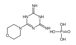 6-morpholin-4-yl-1,3,5-triazine-2,4-diamine,phosphoric acid Structure