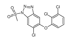 3-N-(methanesulfonyl)-5-chloro-6-(2,3dichlorophenoxy)-benzotriazole结构式