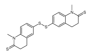 1-methyl-6-[(1-methyl-2-sulfanylidene-3,4-dihydroquinolin-6-yl)disulfanyl]-3,4-dihydroquinoline-2-thione Structure