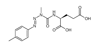 (1-methyl-3-(p-tolyl)triaz-2-ene-1-carbonyl)-L-glutamic acid Structure