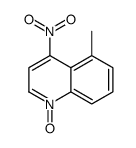 5-METHYL-4-NITROQUINOLINE-1-OXIDE结构式