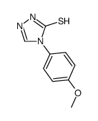 4-(4-甲氧基苯基)-4H-[1,2,4]噻唑-3-硫醇结构式