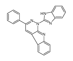 1-(1H-benzimidazol-2-yl)-3-phenylpyridazino[3,4-b]indole结构式