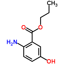 Benzoic acid, 2-amino-5-hydroxy-, propyl ester (9CI)结构式