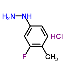 (3-Fluoro-4-methylphenyl)hydrazine hydrochloride structure