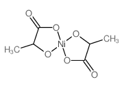 Nickel, bis[2-(hydroxy-kO)propanoato-kO]-结构式