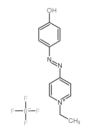 1-Ethyl-2-[(p-hydroxyphenyl)azo]-pyridinium tetrafluoroborate Structure