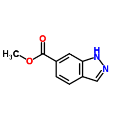 1H-吲唑-6-羧酸甲酯结构式