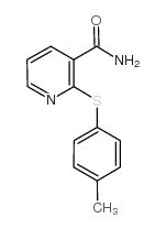 2-[(4-甲基苯基)硫代]烟酰胺结构式