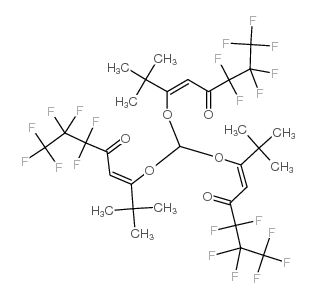 Praseodymium,tris(6,6,7,7,8,8,8-heptafluoro-2,2-dimethyl-3,5-octanedionato-kO3,kO5)- structure