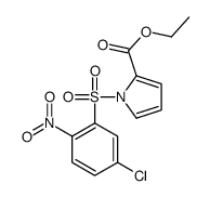 ethyl 1-(5-chloro-2-nitrophenyl)sulfonylpyrrole-2-carboxylate结构式