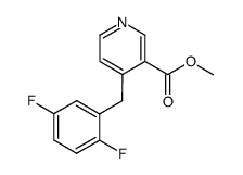 methyl-4-(2,5-difluorobenzyl)nicotinate结构式