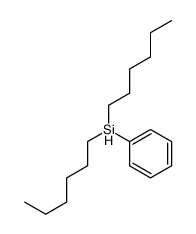 dihexyl(phenyl)silane Structure