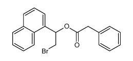 (2-bromo-1-naphthalen-1-ylethyl) 2-phenylacetate结构式