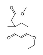 methyl 2-(4-ethoxy-1-methyl-2-oxocyclohex-3-en-1-yl)acetate Structure