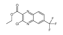 ethyl 3-chloro-6-(trifluoromethyl)quinoxaline-2-carboxylate结构式