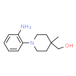 (1-(2-aminophenyl)-4-methylpiperidin-4-yl)methanol Structure