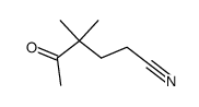 4,4-dimethyl-5-oxohexane-nitrile结构式