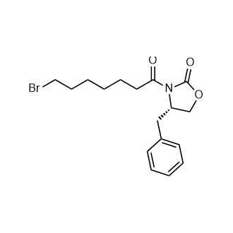 (s)-4-Benzyl-3-(7-bromoheptanoyl)oxazolidin-2-one Structure