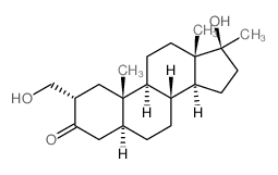 5-alpha-ANDROSTAN-3-ONE, 17-beta-HYDROXY-2-alpha-(HYDROXYMETHYL)-17-METHYL- structure